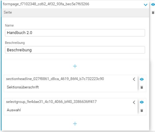 Seite im Gentics CMS Formulargenerator